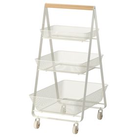 IKEA Risatorp Beyaz 57x39x86 cm Servis Arabası