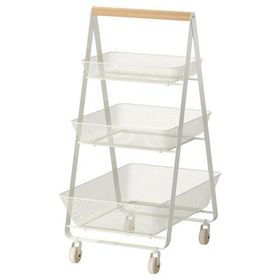 IKEA Risatorp Beyaz 57x39x86 cm Servis Arabası