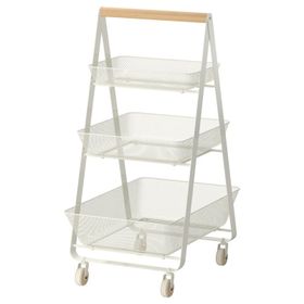 IKEA Risatorp Beyaz 57x39x86 cm Servis Arabası