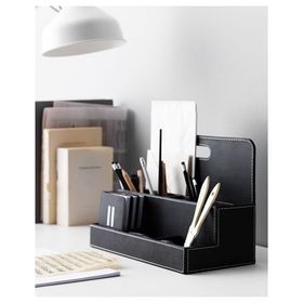 IKEA Rıssla Siyah 32x16x23 cm Masaüstü Düzenleyici