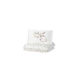 IKEA Rödhake Beyaz-Bej 110x125 cm Tek Kişilik Nevresim Takımı