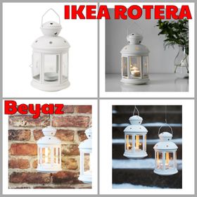 IKEA Rotera Beyaz 21 cm Fener