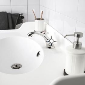 IKEA Runskar 10 cm Krom Kaplama Lavabo Bataryası