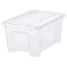 IKEA Samla Şeffaf 11 lt Kapaklı Kutu