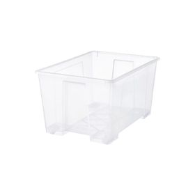 IKEA Samla Şeffaf 130 lt Kapaklı Kutu