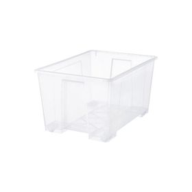 IKEA Samla Şeffaf 130 lt Kapaklı Kutu