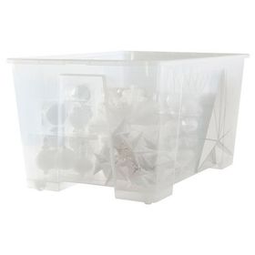 IKEA Samla Şeffaf 130 lt Kapaklı Kutu