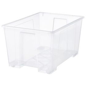 IKEA Samla Şeffaf 130 lt Kapaklı Kutu