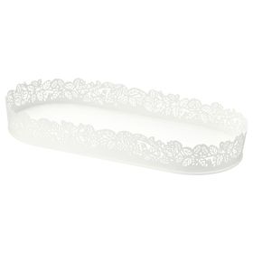 IKEA Samverka Beyaz 35x15 cm Mum Tabağı