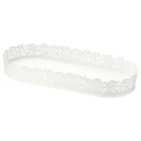 IKEA Samverka Beyaz 35x15 cm Mum Tabağı