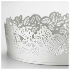IKEA Samverka Beyaz 35x15 cm Mum Tabağı