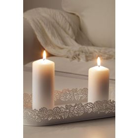 IKEA Samverka Beyaz 35x15 cm Mum Tabağı