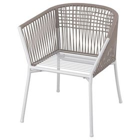 IKEA Segerön Beyaz-Bej Kolçaklı Sandalye