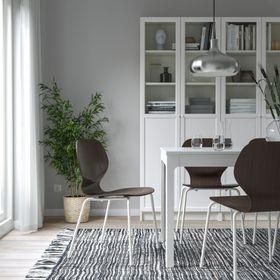 IKEA Sigtrygg/Sefast Koyu Kahve-Beyaz Sandalye