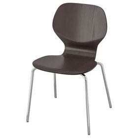 IKEA Sigtrygg/Sefast Koyu Kahve-Krom Kaplama Sandalye