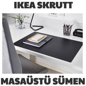 IKEA Skrutt Siyah 65x45 cm Sümen