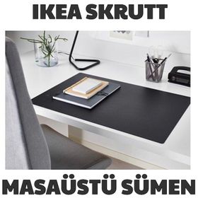IKEA Skrutt Siyah 65x45 cm Sümen