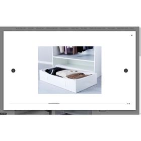IKEA Skubb Beyaz 93x55x19 cm Saklama Kutusu