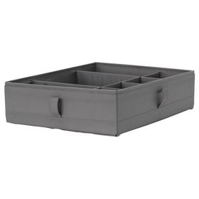 IKEA Skubb Koyu Gri 44x34x11 cm Bölmeli Kutu