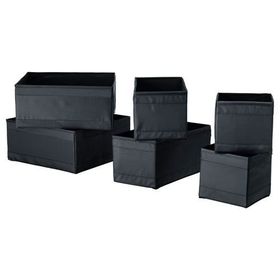 IKEA Skubb Siyah Kutu Seti