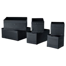 IKEA Skubb Siyah Kutu Seti