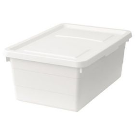 IKEA Sockerbit Beyaz 38x25x15 cm Kapaklı Kutu