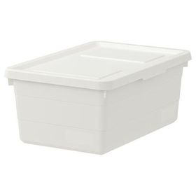 IKEA Sockerbit Beyaz 38x25x15 cm Kapaklı Kutu