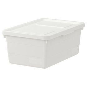 IKEA Sockerbit Beyaz 38x25x15 cm Kapaklı Kutu