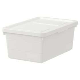 IKEA Sockerbit Beyaz 38x25x15 cm Kapaklı Kutu