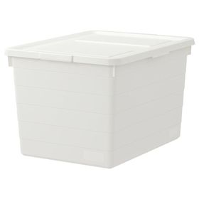 IKEA Sockerbıt Beyaz 38x51x30 cm Kapaklı Kutu