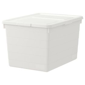 IKEA Sockerbıt Beyaz 38x51x30 cm Kapaklı Kutu