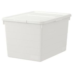 IKEA Sockerbıt Beyaz 38x51x30 cm Kapaklı Kutu