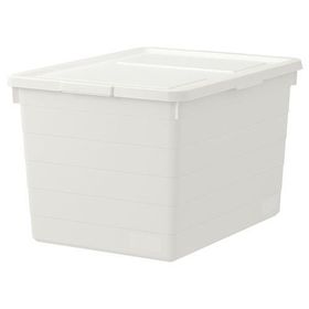 IKEA Sockerbıt Beyaz 38x51x30 cm Kapaklı Kutu