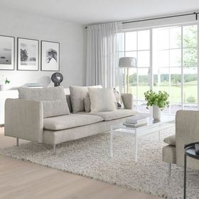 IKEA Söderhamn Viarp Bej Kahverengi 3'lü Kanepe