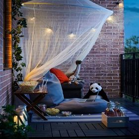 IKEA Solig Beyaz 150 cm Cibinlik