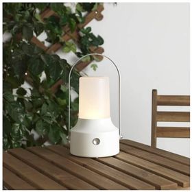 IKEA Solvınden Ledli Çizgili Sarı-Beyaz 30 cm Güneş Enerjili Sarkıt Lamba