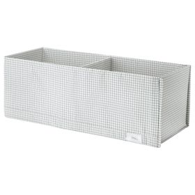 IKEA Stuk Beyaz Gri 20x51x18 cm Bölmeli Kutu