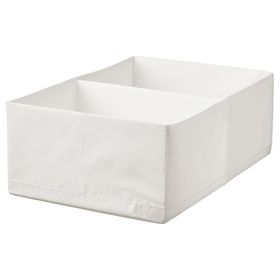 IKEA Stuk Beyaz Gri 34x51x18 cm Bölmeli Kutu