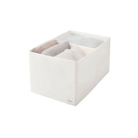 IKEA Stuk Beyaz Gri 34x51x18 cm Bölmeli Kutu