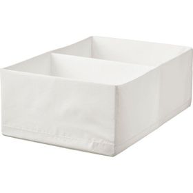 IKEA Stuk Beyaz Gri 34x51x18 cm Bölmeli Kutu