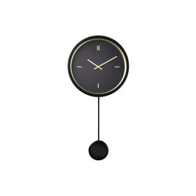 IKEA Stursk 26 cm Siyah Altın Duvar Saati