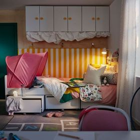 IKEA Sufflett Pembe 70x80x90 cm Yatak Tentesi