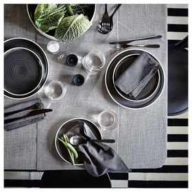 IKEA Svartsenap Koyu Gri 35x130 cm Servis Örtüsü