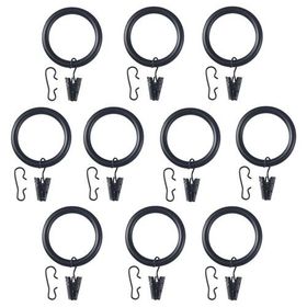 IKEA Syrlıg Siyah 10 Adet 25 mm Perde Halkası Seti