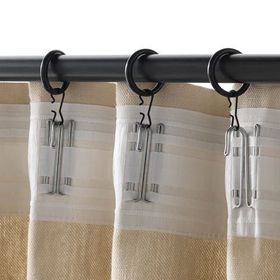 IKEA Syrlıg Siyah 10 Adet 25 mm Perde Halkası Seti