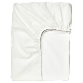 IKEA Taggvallmo Beyaz 90x200 cm Tek Kişilik Lastikli Çarşaf