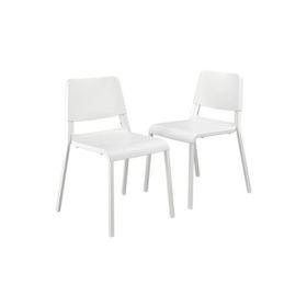 IKEA Teodores Beyaz 2 Adet Mutfak Sandalyesi Seti