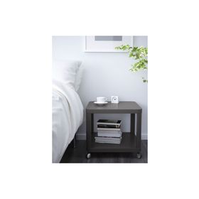 IKEA Tingby Tekerlekli Gri 50x50 cm Yan Sehpa