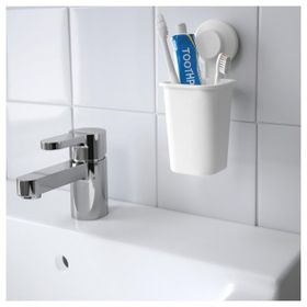 IKEA Tisken Beyaz Diş Fırçalık
