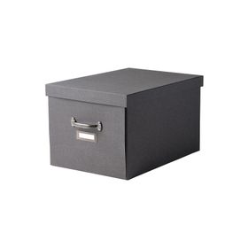 IKEA Tjog Koyu Gri 35x56x30 cm Kapaklı Kutu